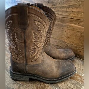 ARIAT BOYS' WORKHOG® XT COIL WESTERN BOOTS - SQUARE TOE size 3